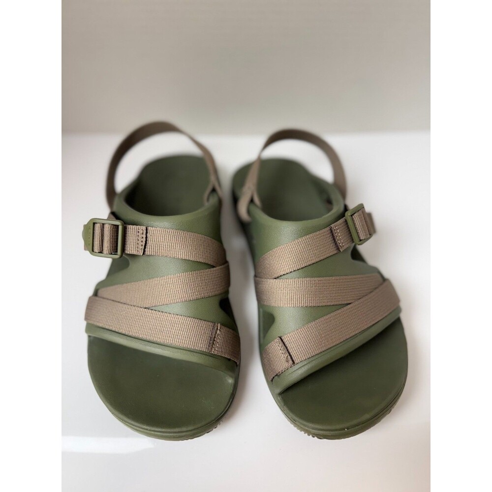 Chaco Chillos Sport Sandals Men's 8 Moss Green Adjustable Straps Luvseat Arch